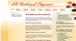 Desktop Screenshot of allnaturalpopcorn.com